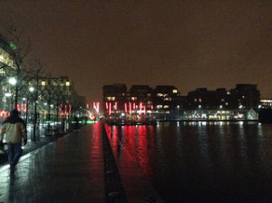 Grand Canal Dock at night, Dublin