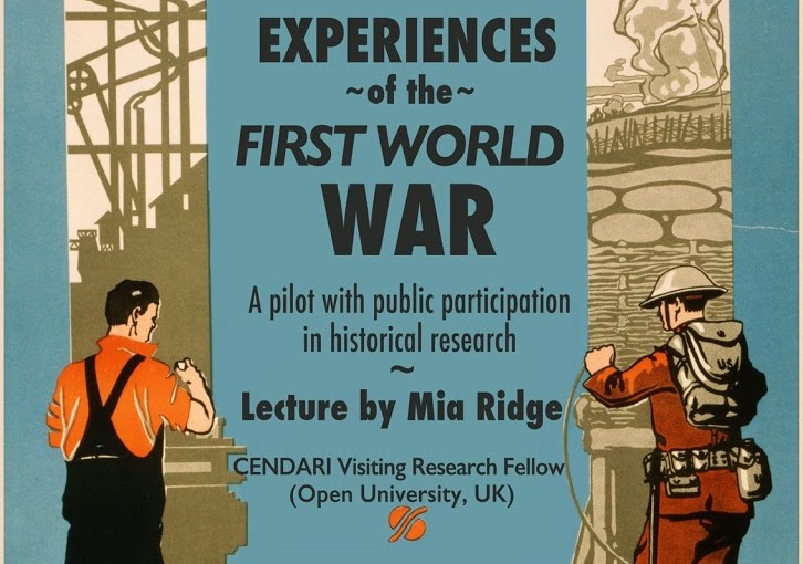 Three ways you can help with 'In their own words: collecting experiences of the First World War' (and a CENDARI project update)